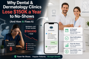 Why Dental & Dermatology Clinics Lose $150K a Year to No-Shows (And How AI Fixes It)
